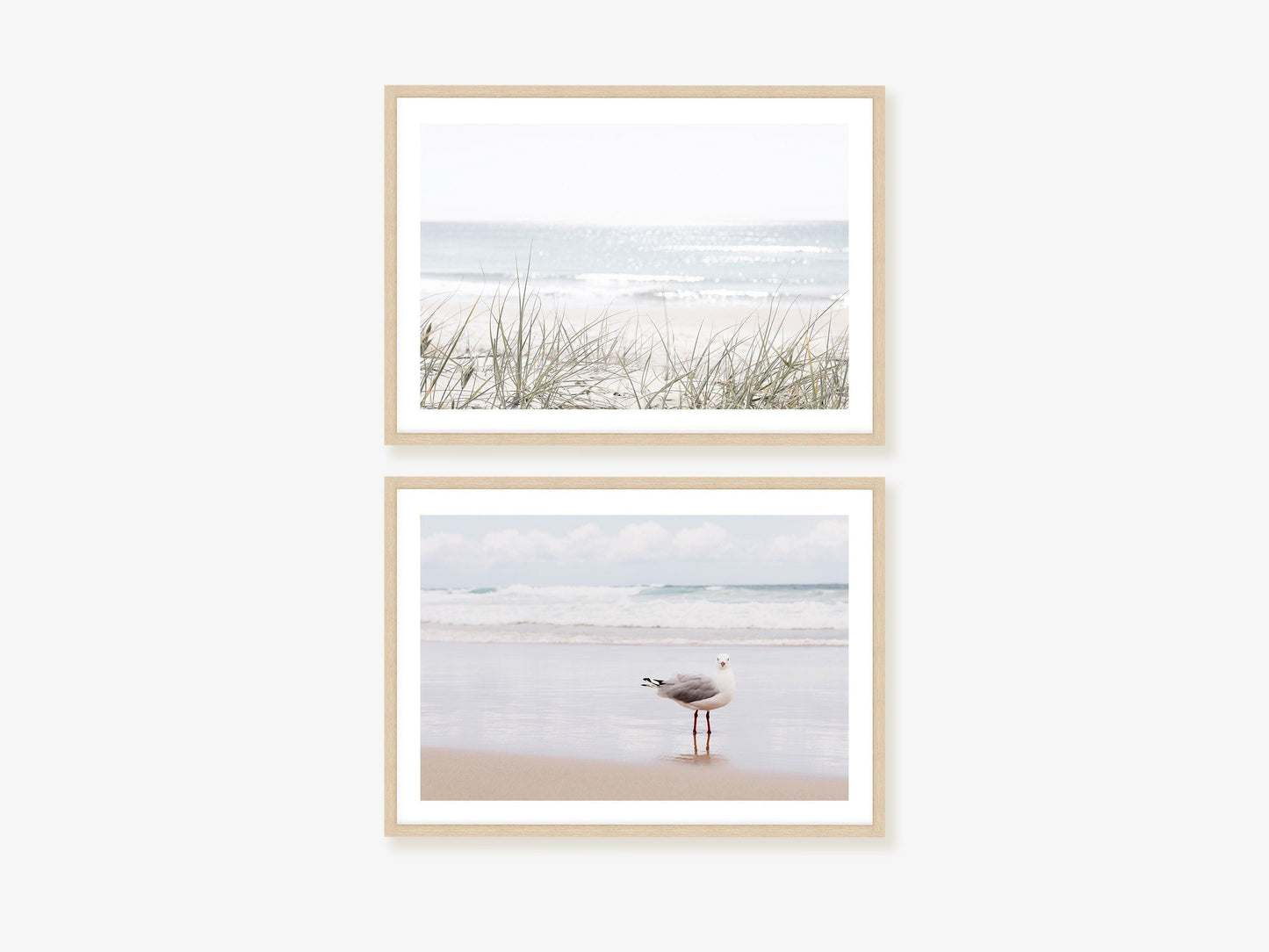 Sea Gull and Dunes Wall Art Set