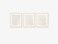 Abstract Ocean and Sand Patterns  Wall Art Set