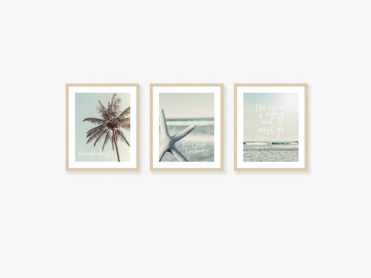 The Ocean is Calling Wall Art Set